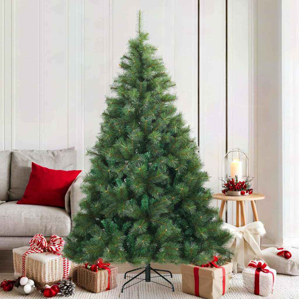 vidaXL Kunstmatige Inklapbare Kerstboom Groen 120 cm PVC, staal