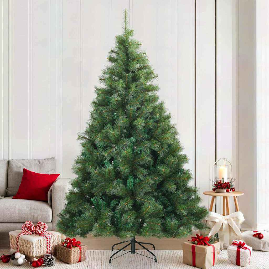 vidaXL Kunstmatige Inklapbare Kerstboom Groen 120 cm PVC, staal