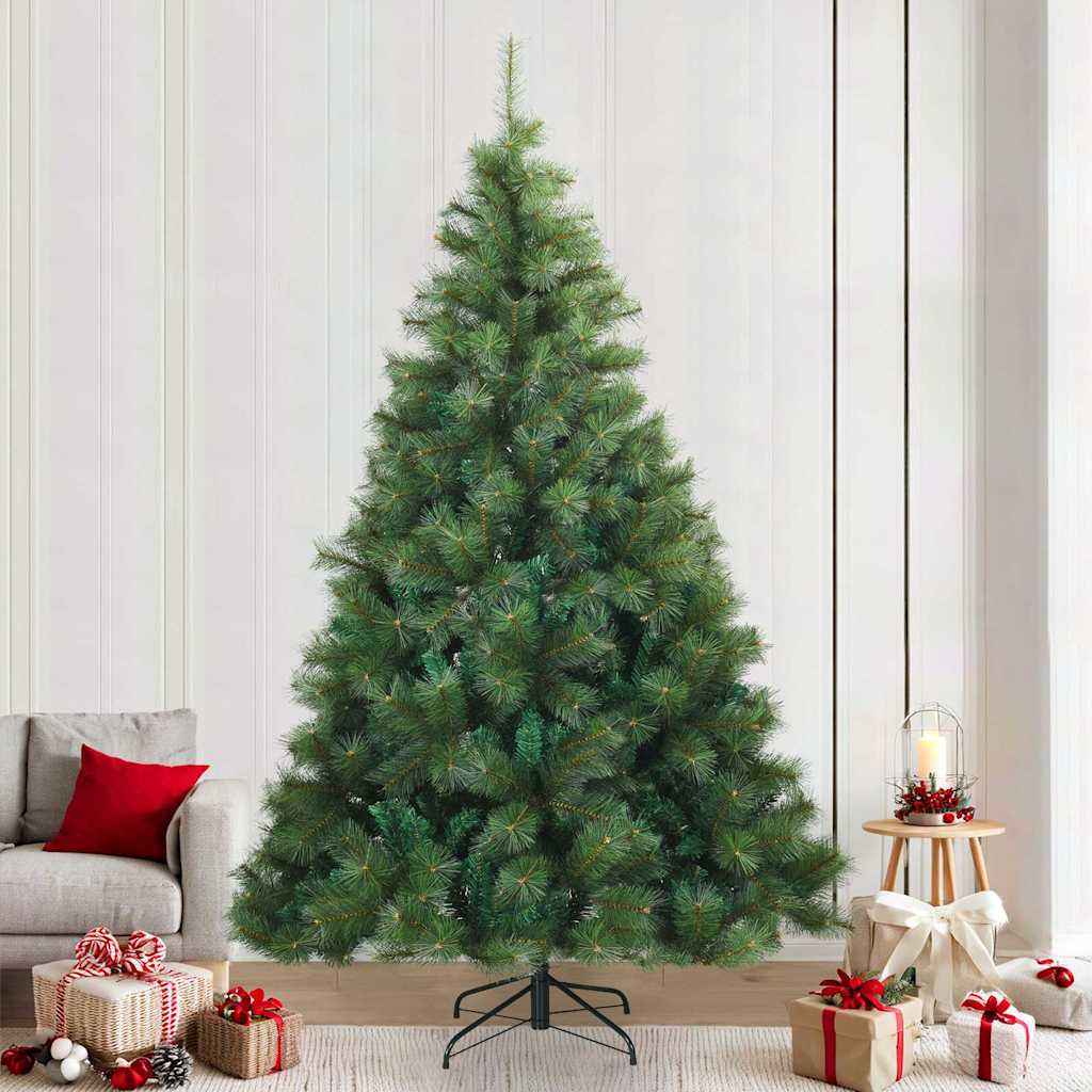 vidaXL Kunstmatige Inklapbare Kerstboom Groen 120 cm PVC, staal
