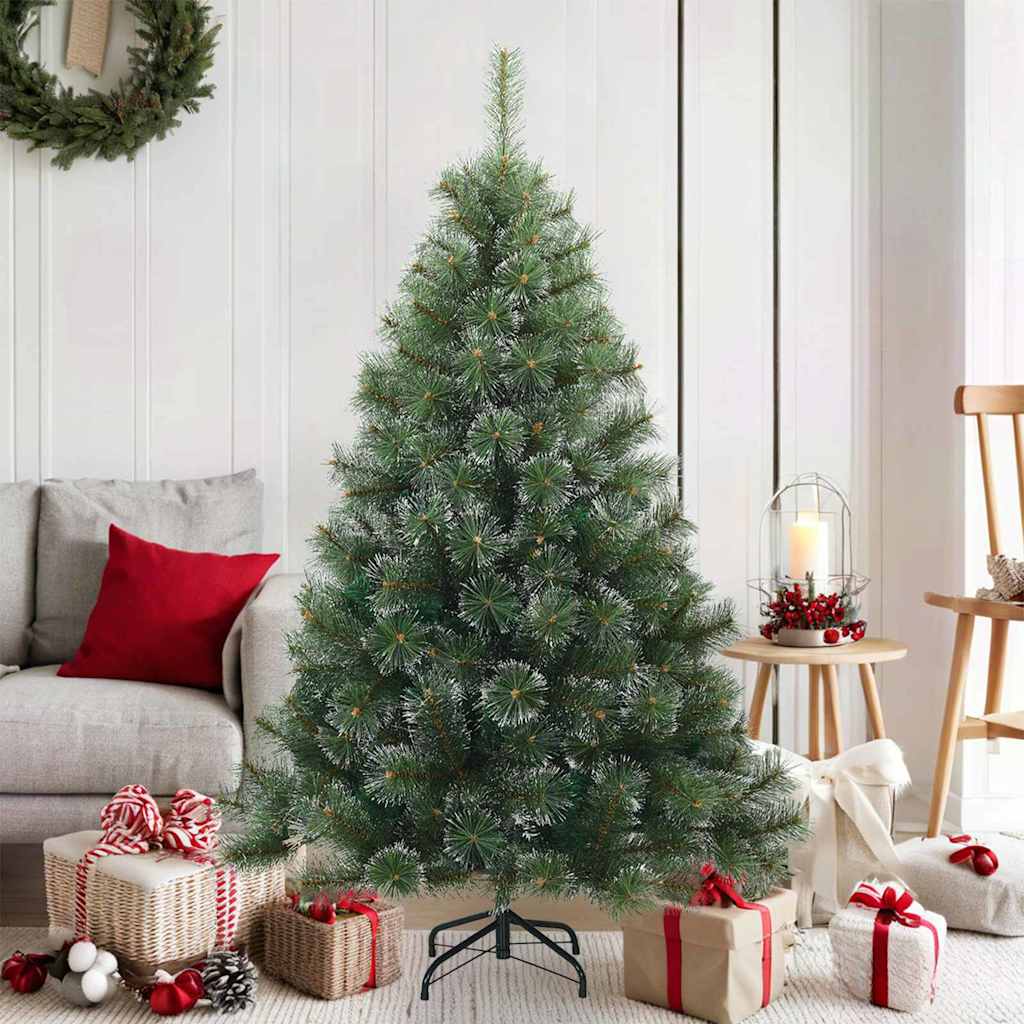 vidaXL Kunstmatige Inklapbare Kerstboom Groen 120 cm PVC, staal