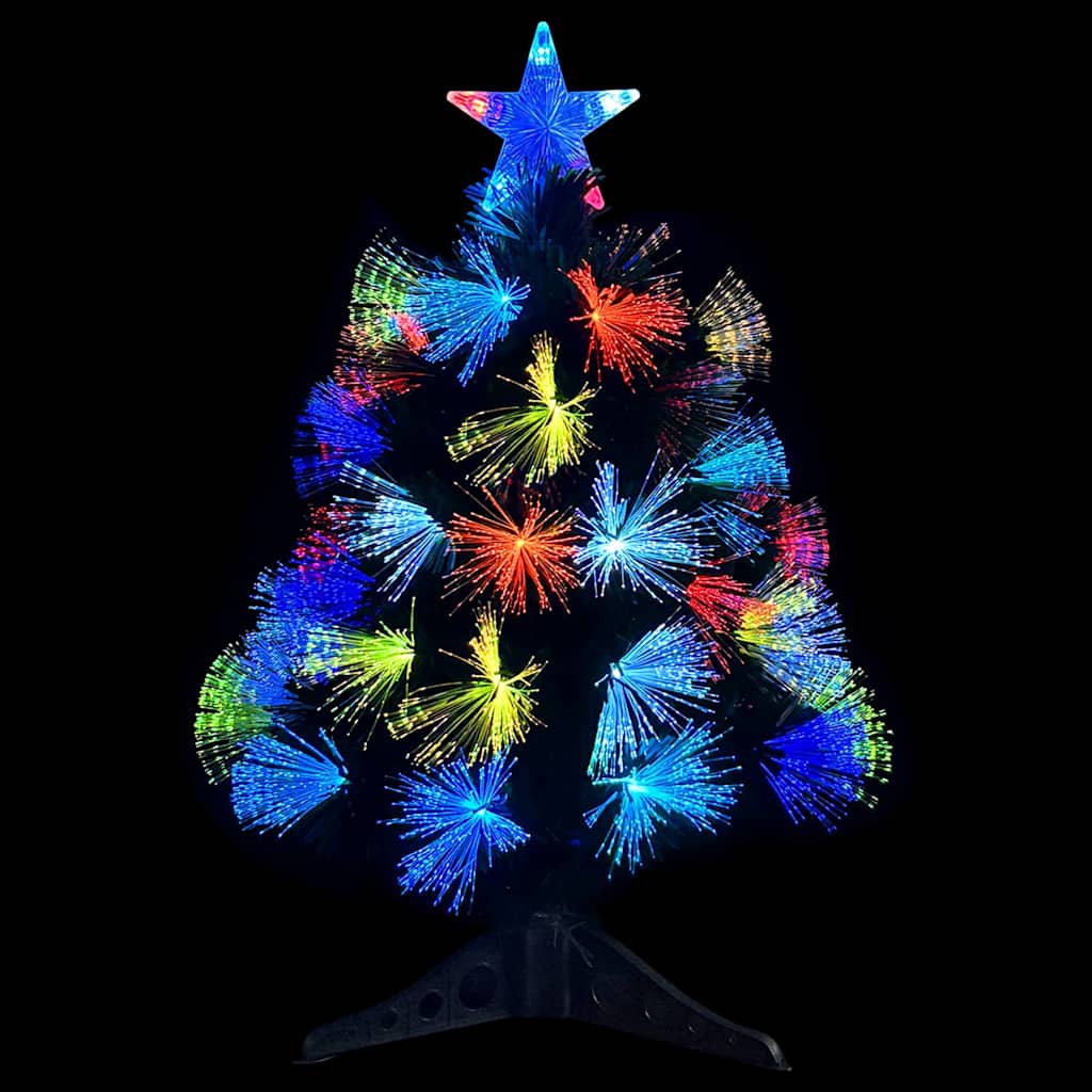 vidaXL Kunstkerstboom met decoratieve touwlichten Groen 64 cm PVC
