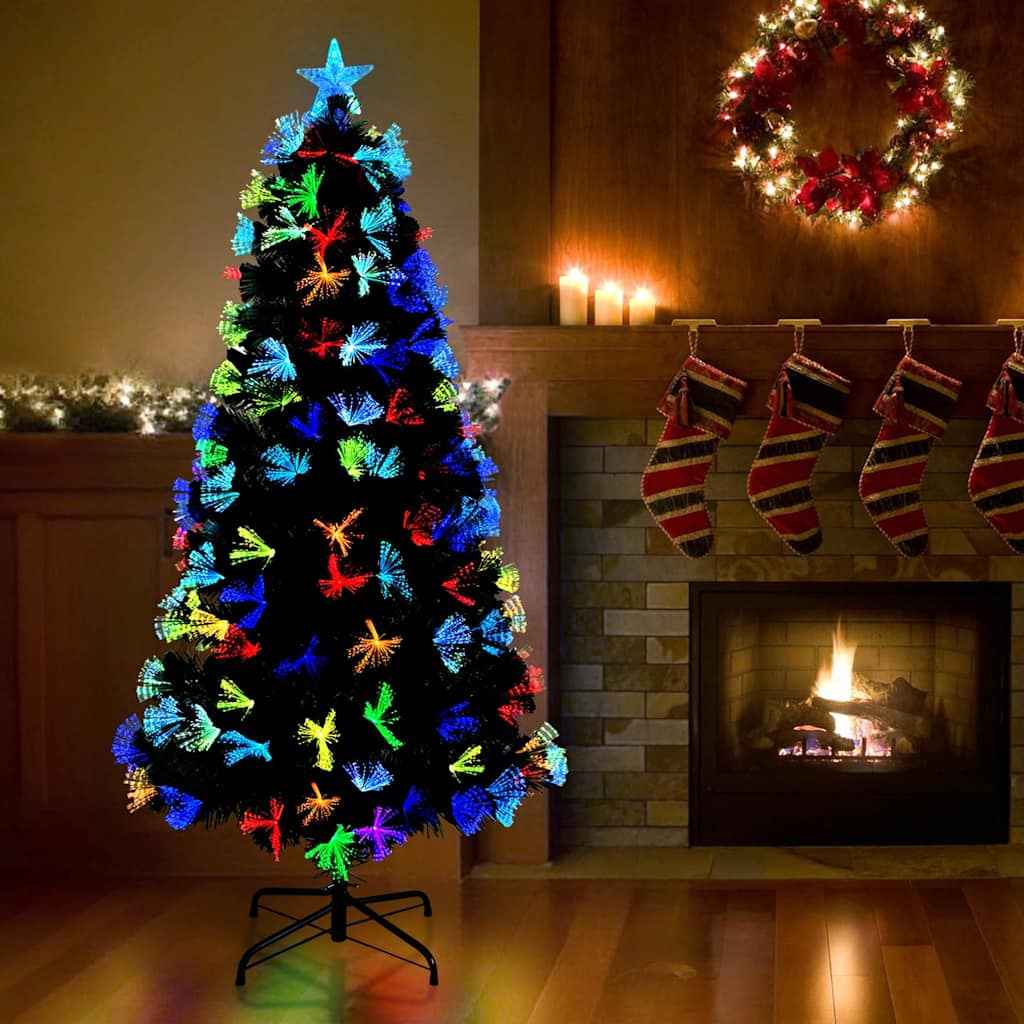 vidaXL Kunstkerstboom met decoratieve touwlichten Groen 64 cm PVC