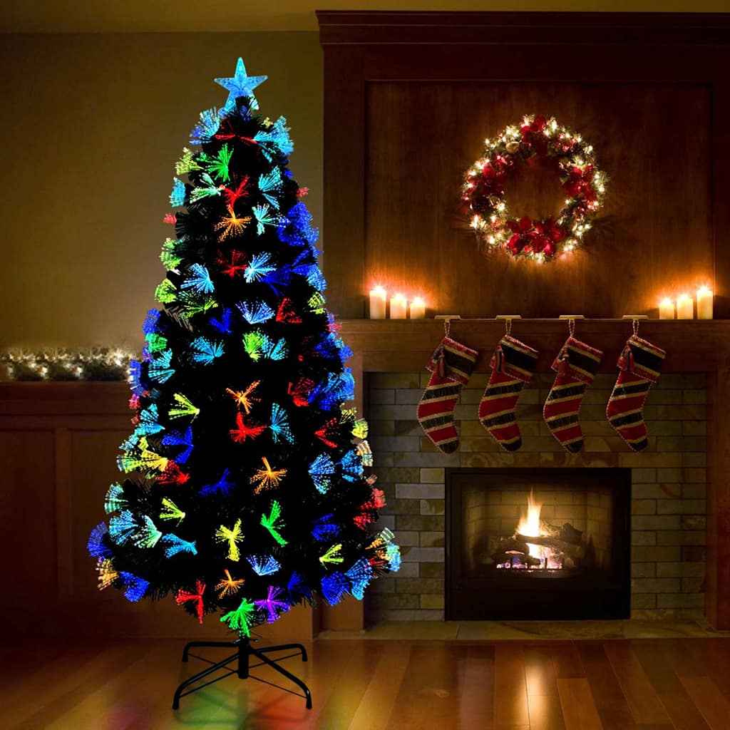vidaXL Kunstkerstboom met decoratieve touwlichten Groen 64 cm PVC