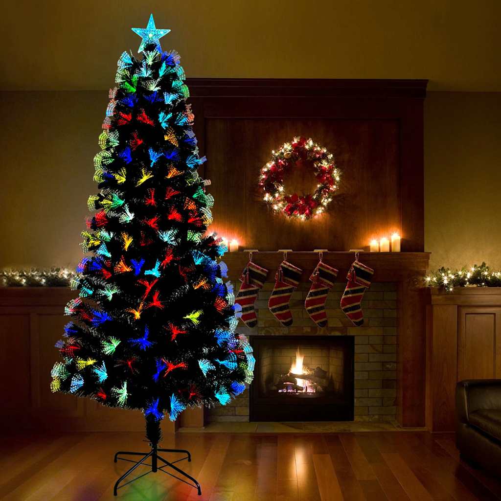 vidaXL Kunstkerstboom met decoratieve touwlichten Groen 64 cm PVC