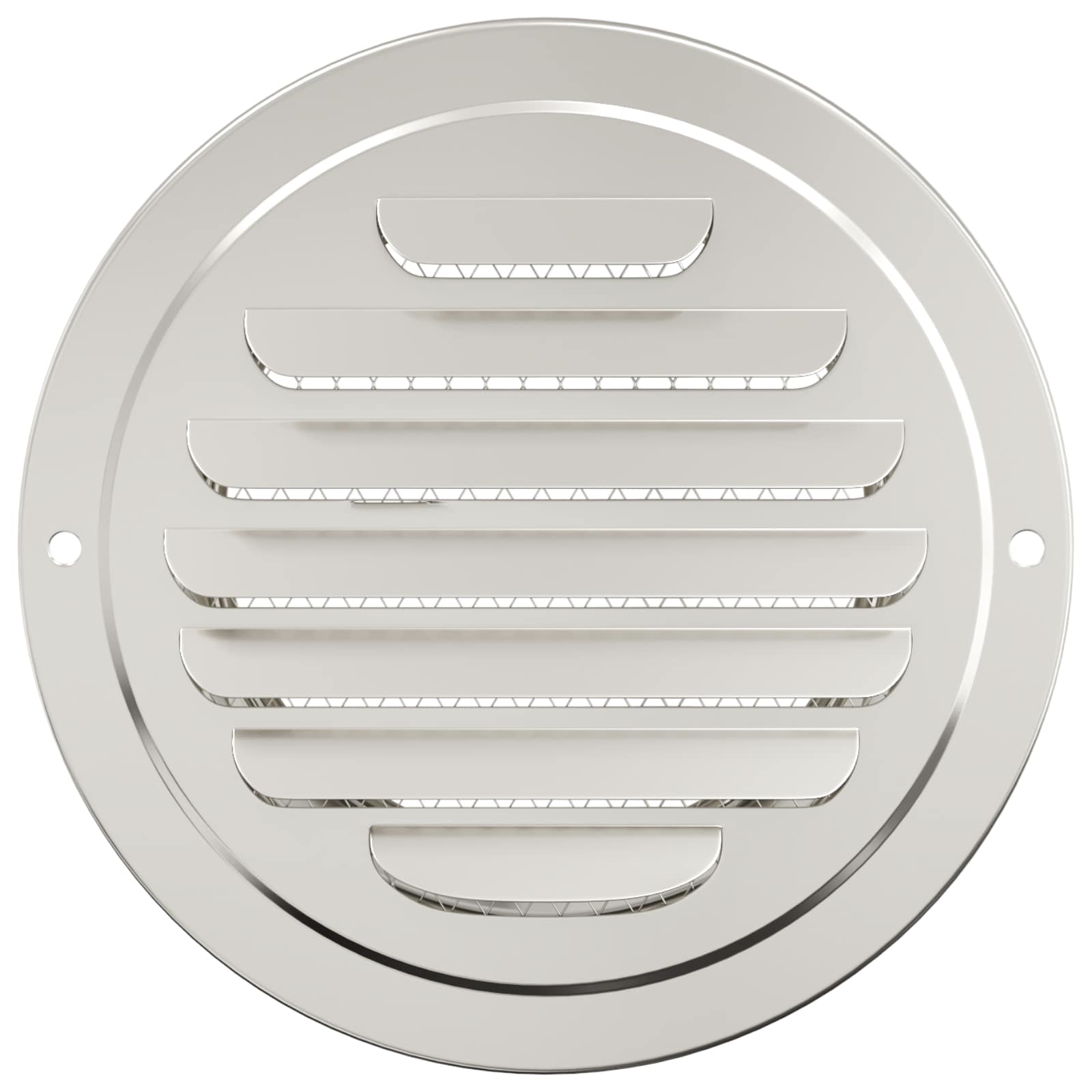 vidaXL Luchtventilatie roosters 4 pcs Zilver 80 mm Roestvrij staal