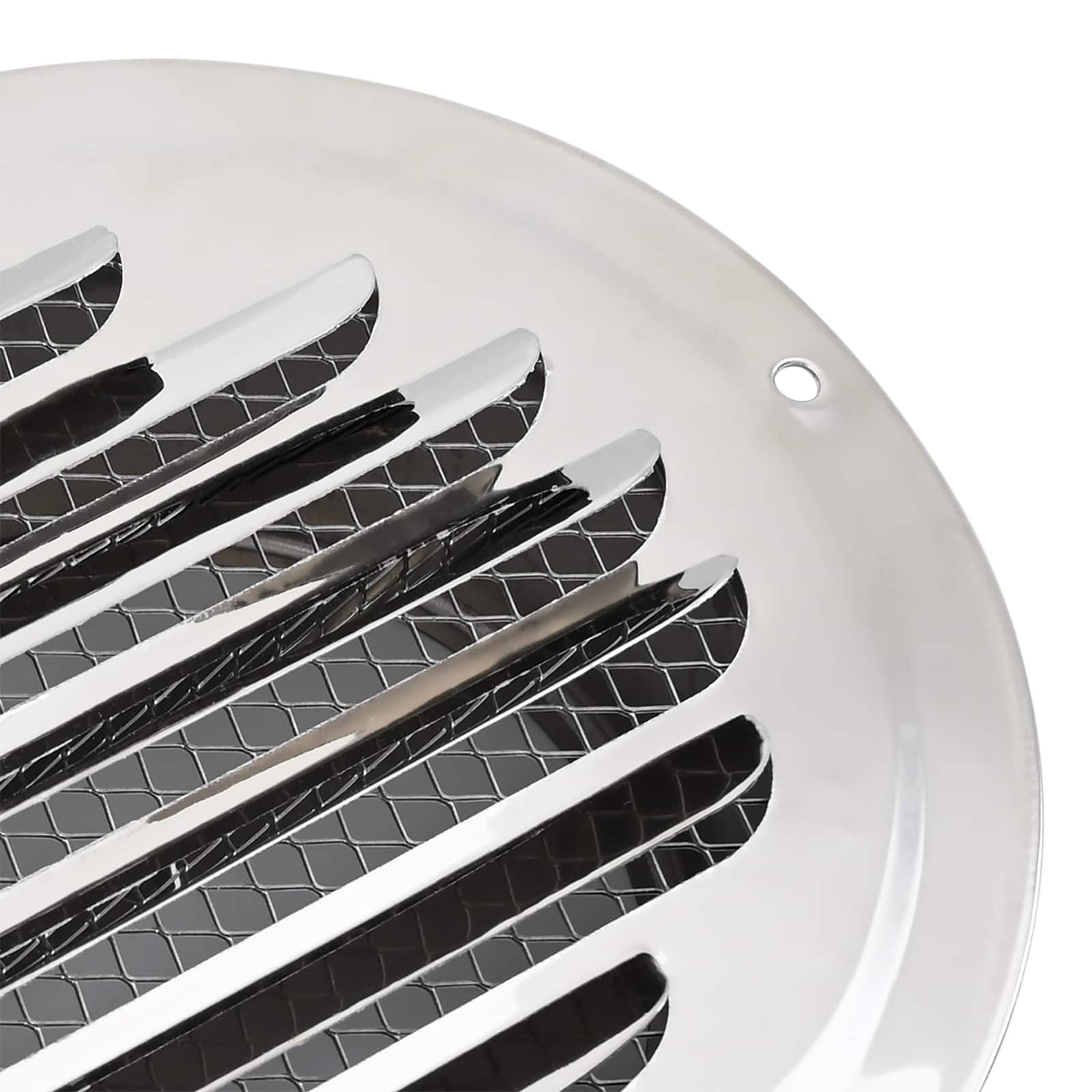vidaXL Luchtventilatie roosters 4 pcs Zilver 80 mm Roestvrij staal