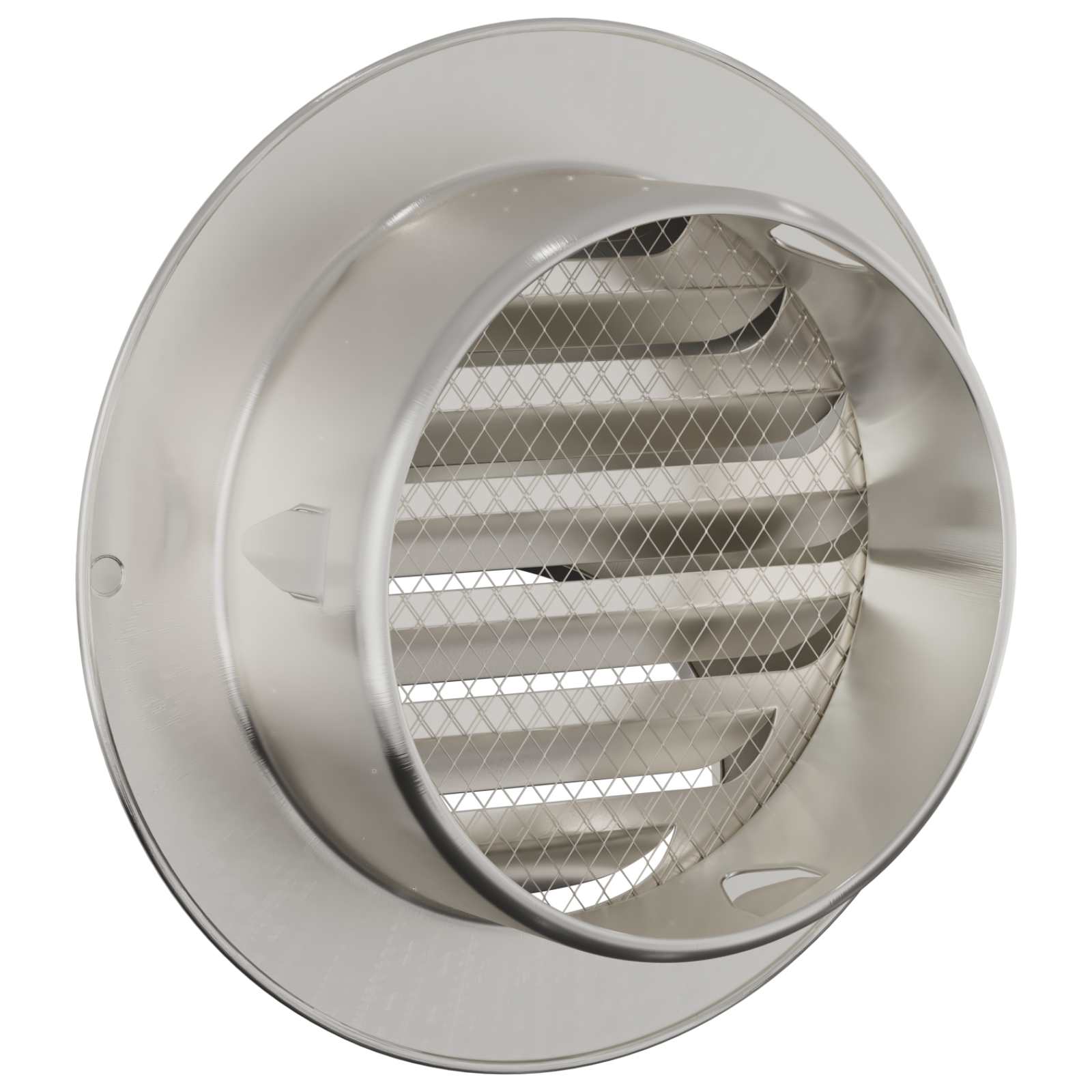 vidaXL Luchtventilatie roosters 8 pcs Zilver 200 mm Roestvrij staal