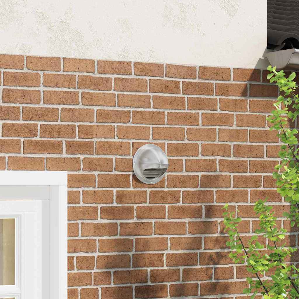 vidaXL Luchtventilatie roosters 8 pcs Zilver 200 mm Roestvrij staal