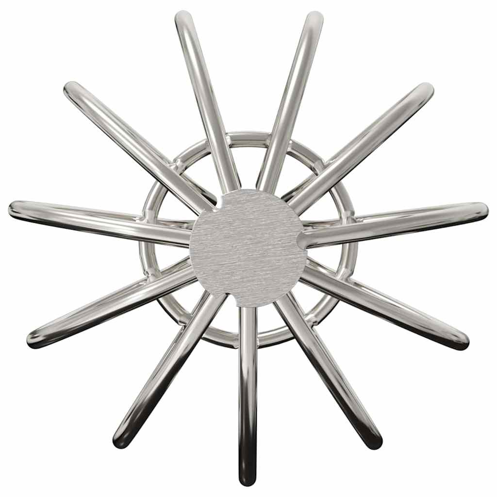 vidaXL Bladvanger voor goot 2 pcs Zilver 50 mm Roestvrij staal