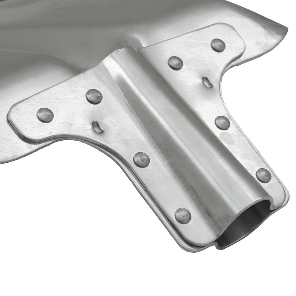 vidaXL Schep Hoofd Zilver 41,5 x 32,5 cm Aluminium