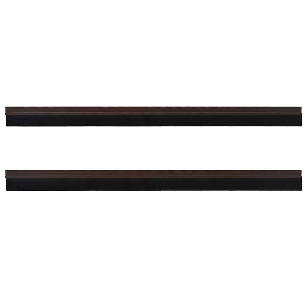 vidaXL Zelfklevende Deurborstels 2 pcs Bruin 100 cm Aluminium Legering