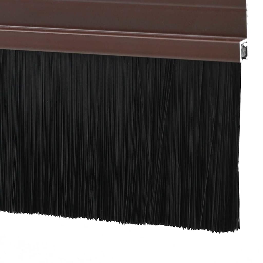vidaXL Zelfklevende Deurborstels 2 pcs Bruin 100 cm Aluminium Legering
