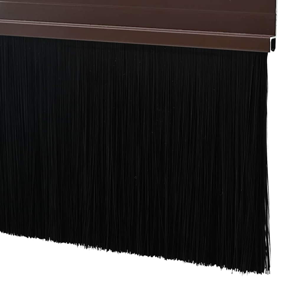 vidaXL Schroefbare Deurborstelafsluitingen 2 pcs Bruin 100 cm