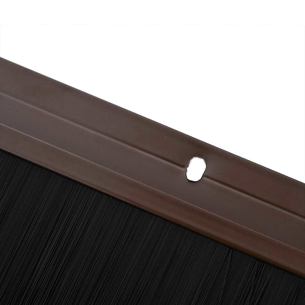 vidaXL Schroefbare Deurborstelafsluitingen 2 pcs Bruin 100 cm