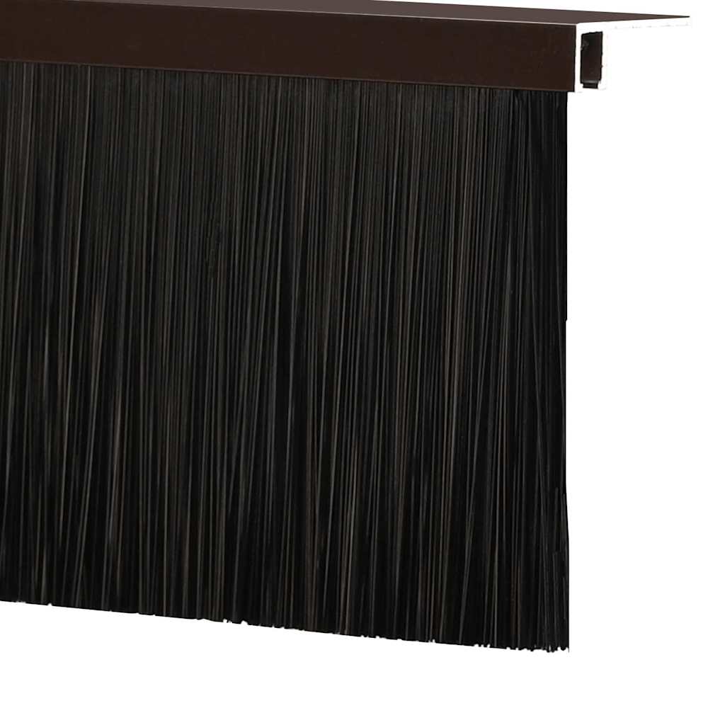 vidaXL Schroefbare Deurborstelafsluitingen 2 pcs Bruin 100 cm