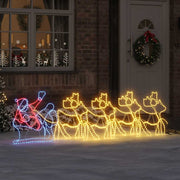 vidaXL LED Kerstdecoratie Multikleur 69 x 79 cm PVC