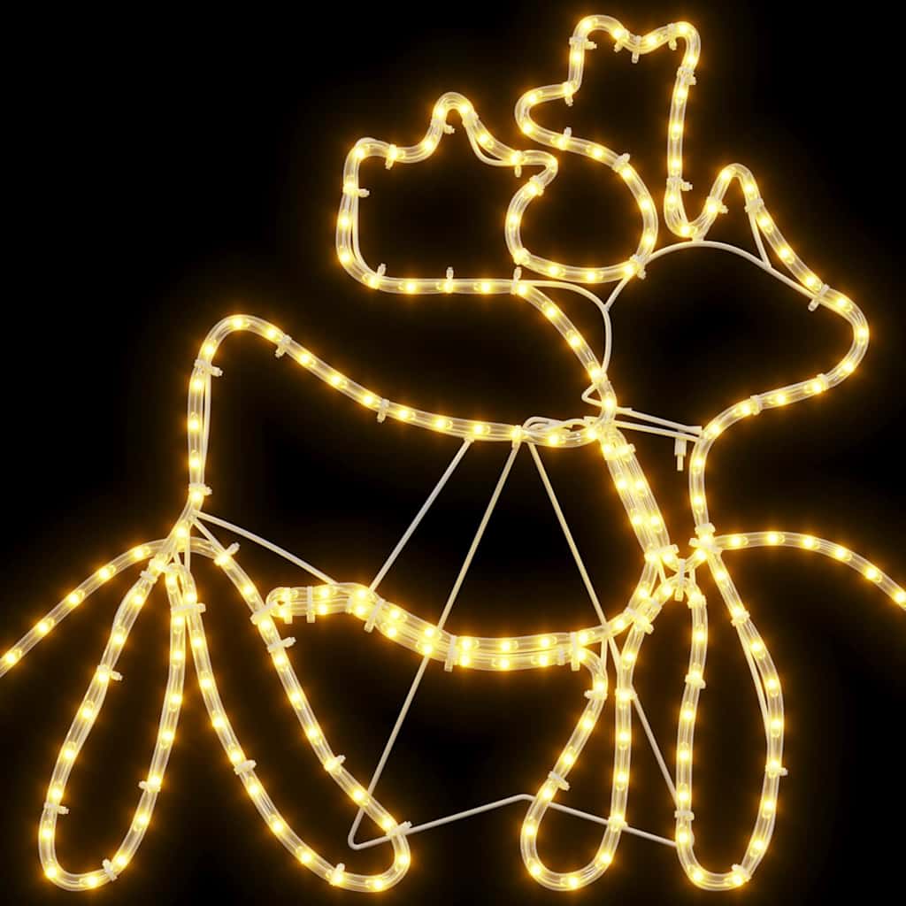 vidaXL LED Kerstdecoratie Multikleur 69 x 79 cm PVC