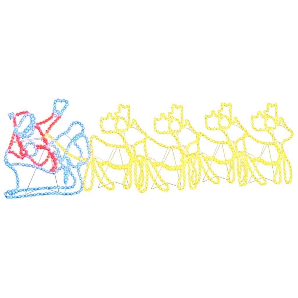 vidaXL LED Kerstdecoratie Multikleur 69 x 79 cm PVC