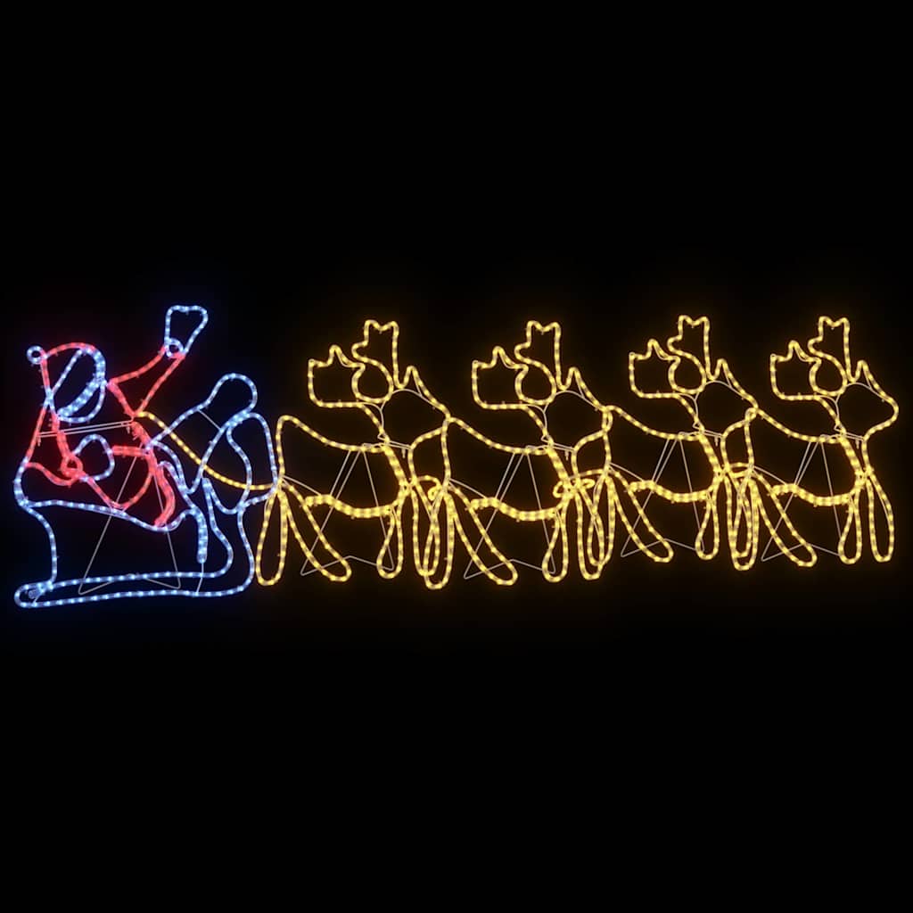vidaXL LED Kerstdecoratie Multikleur 69 x 79 cm PVC