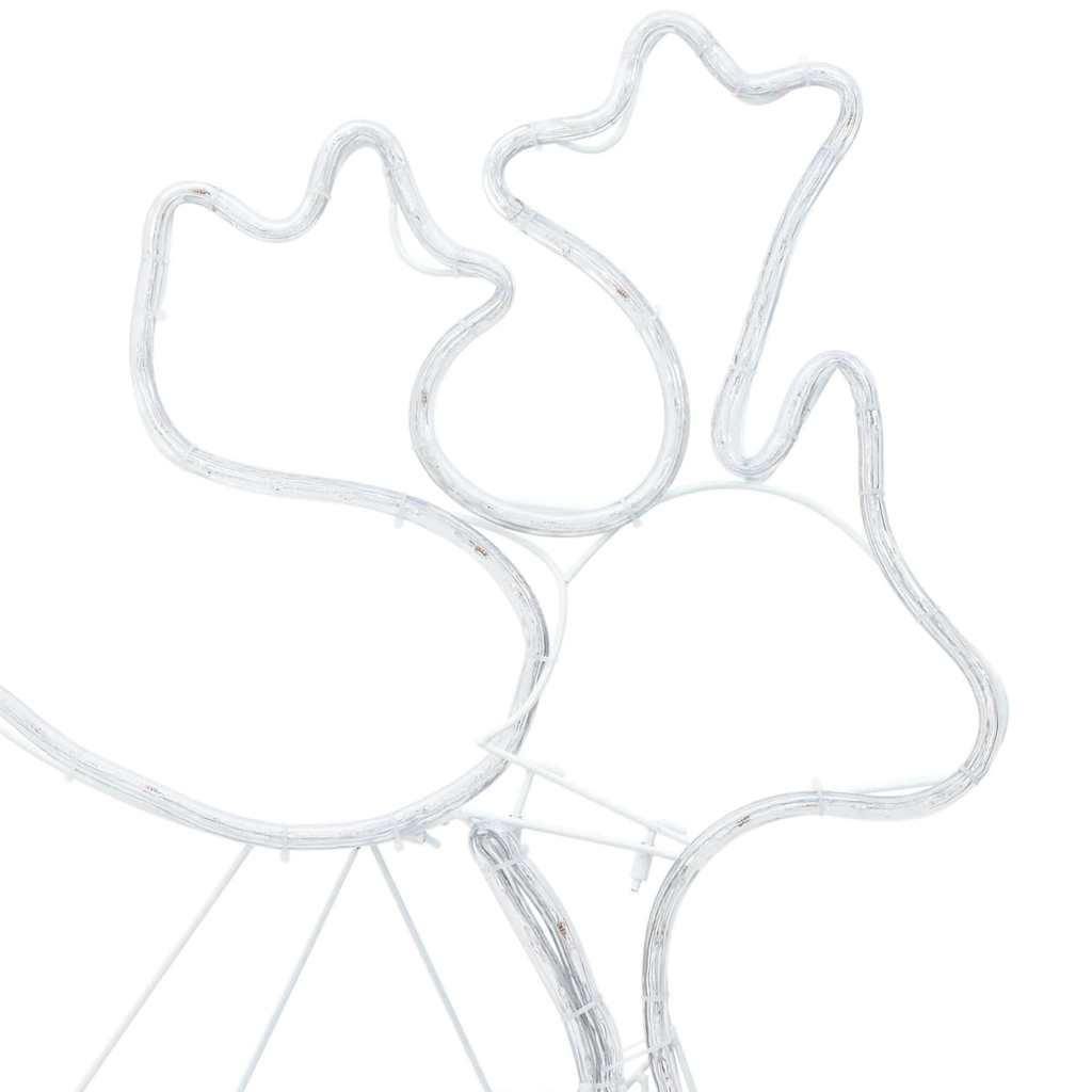 vidaXL LED Kerstdecoratie Multikleur 69 x 79 cm PVC