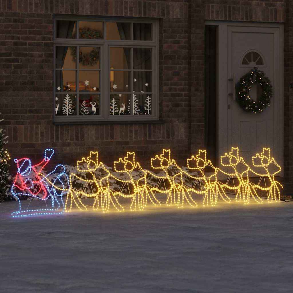 vidaXL LED Kerstdecoratie Multikleur 69 x 79 cm PVC