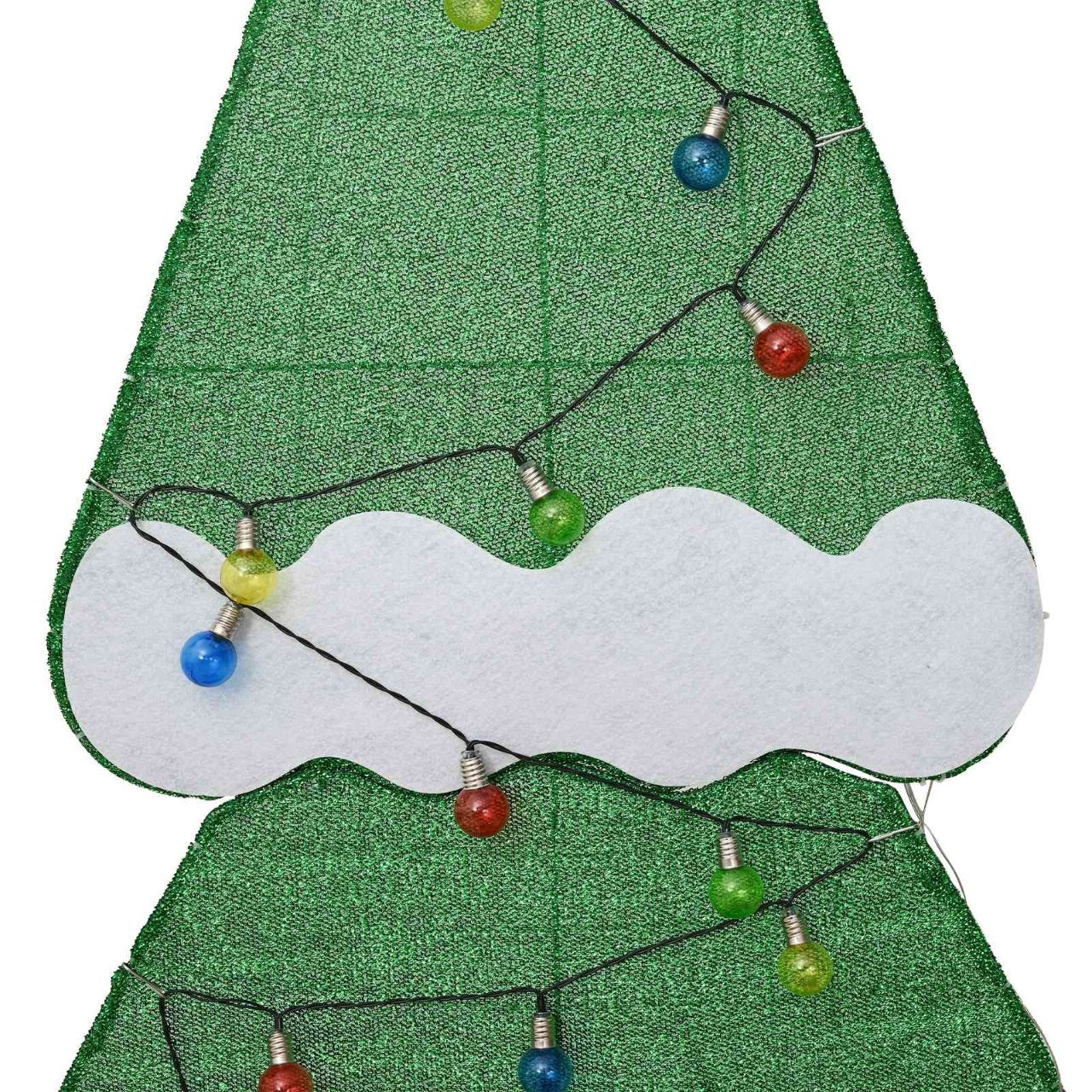 vidaXL Verlichte Kerstboom met 3 Cadeau Dozen 2D Warm Wit 150 cm