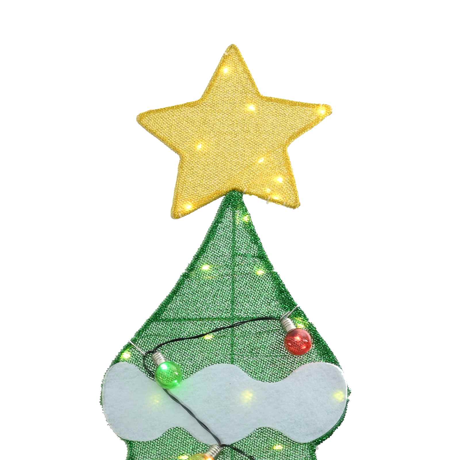vidaXL Verlichte Kerstboom met 3 Cadeau Dozen 2D Warm Wit 150 cm