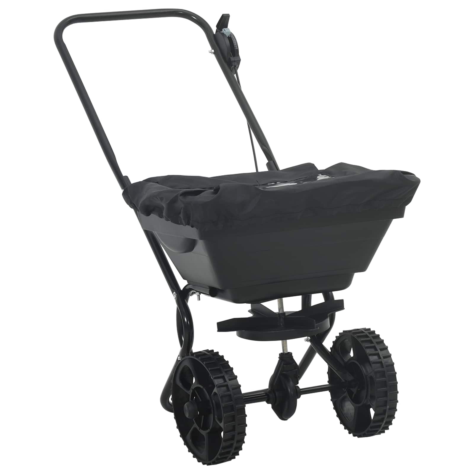 vidaXL Verspreider Zwart 80 x 46 x 75 cm PVC en staal