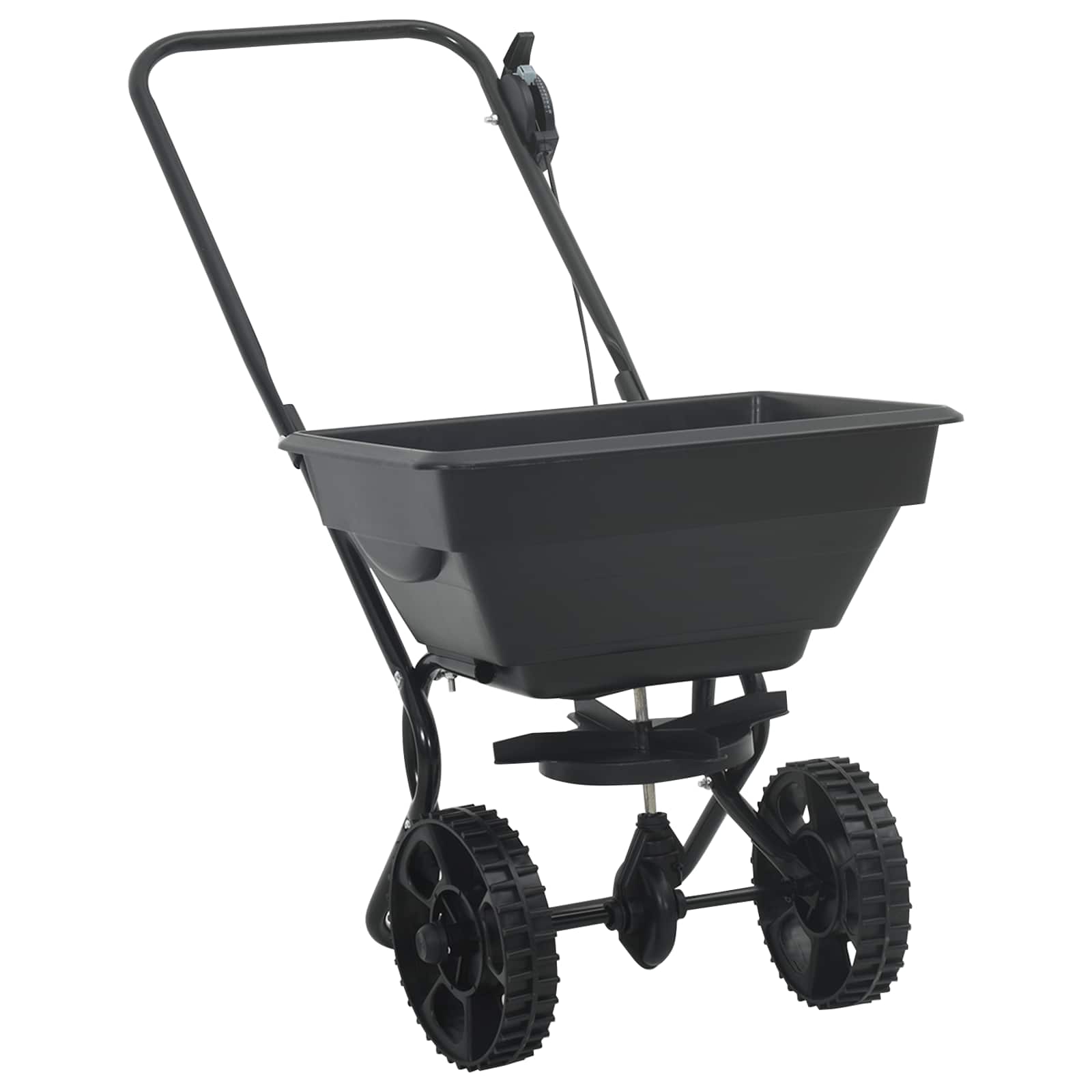 vidaXL Verspreider Zwart 80 x 46 x 75 cm PVC en staal
