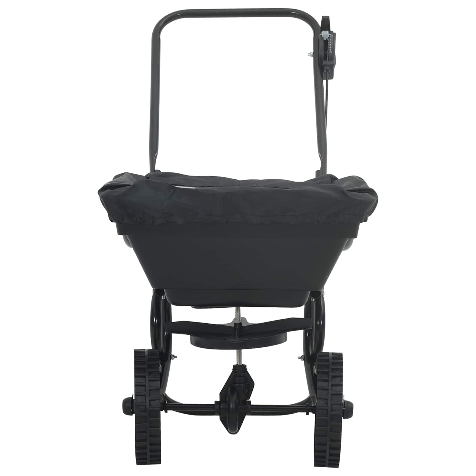 vidaXL Verspreider Zwart 80 x 46 x 75 cm PVC en staal