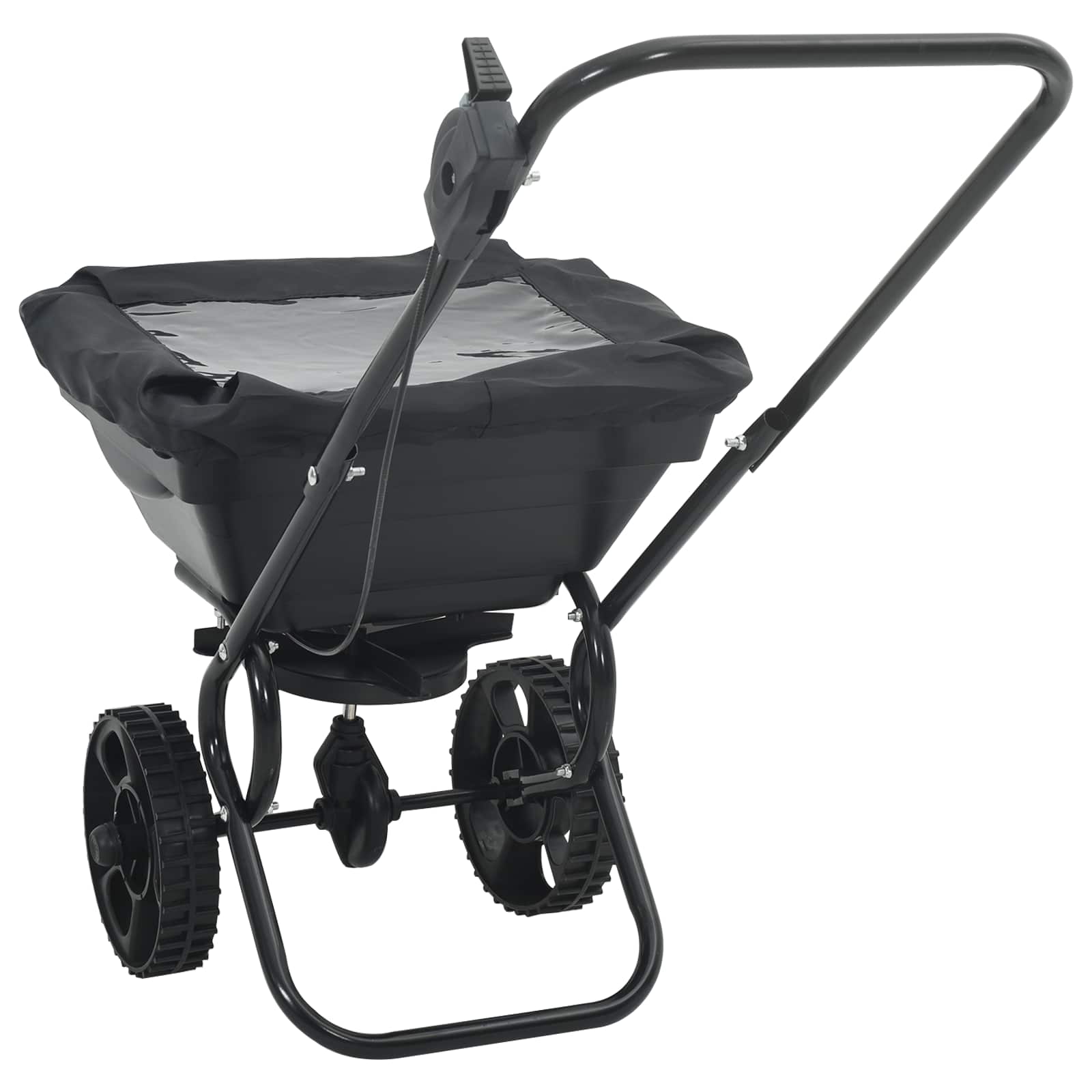 vidaXL Verspreider Zwart 80 x 46 x 75 cm PVC en staal