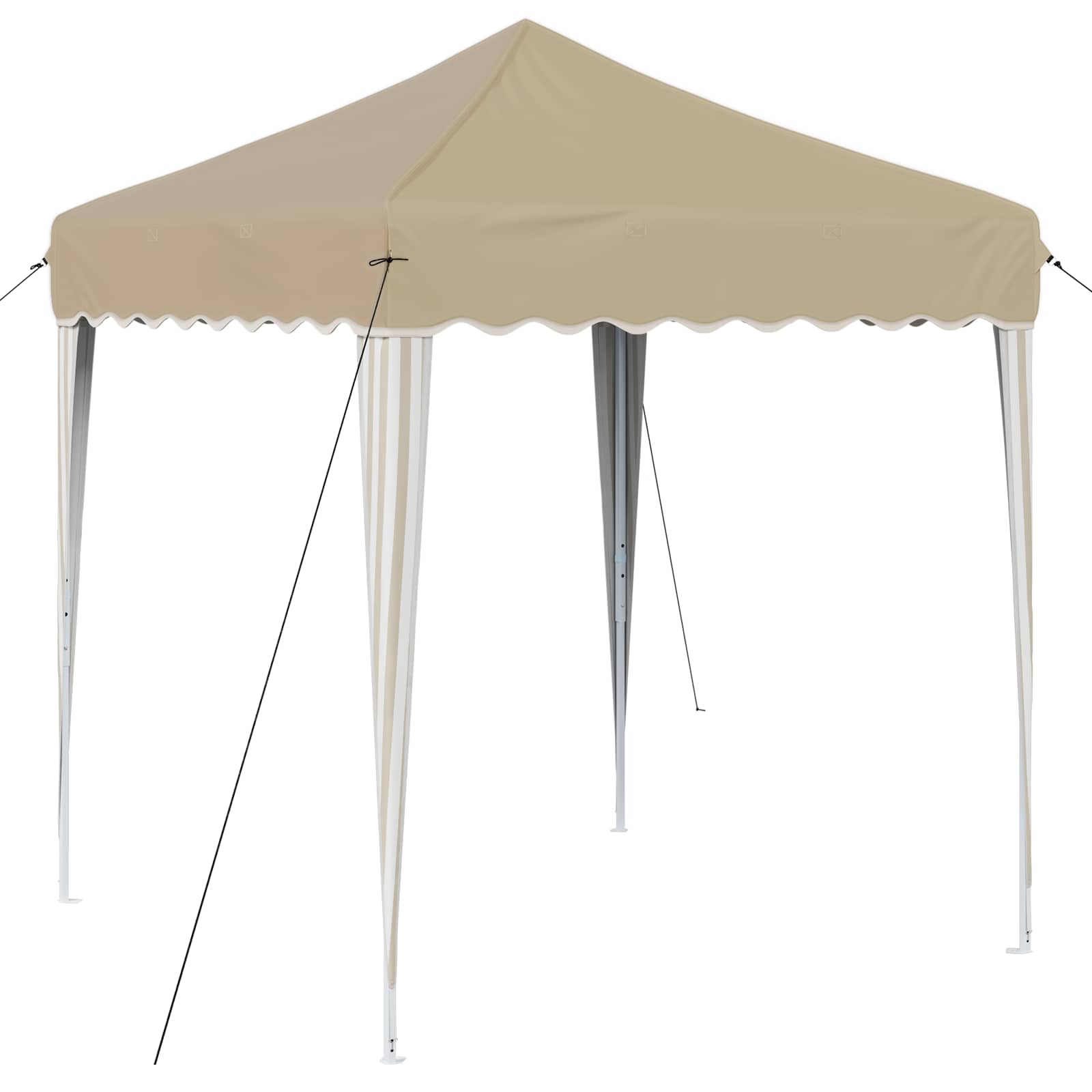 vidaXL Pop-up Feesttent Crème 195 x 195 x 245 cm Oxford Stof
