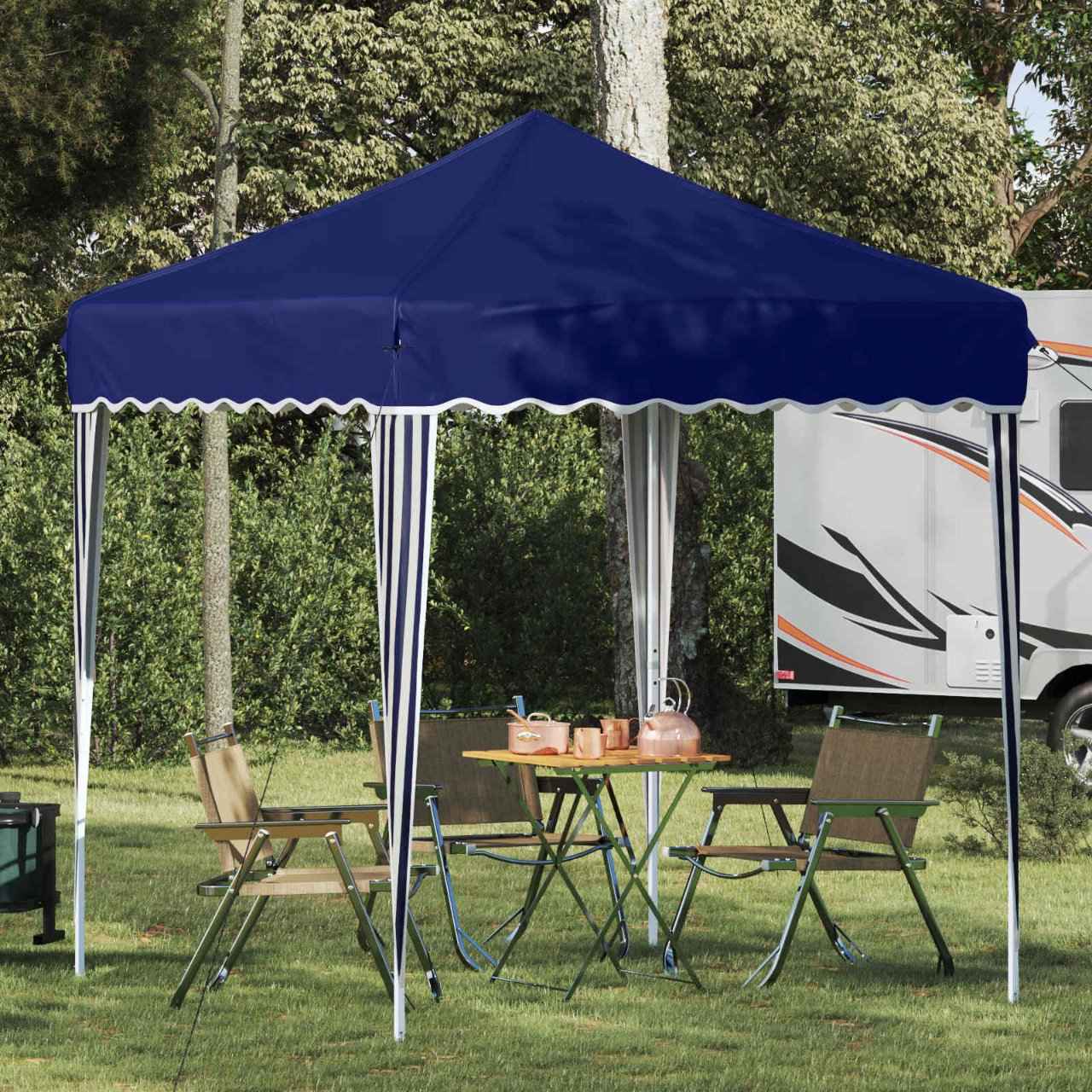 vidaXL Pop-up Feesttent Crème 195 x 195 x 245 cm Oxford Stof