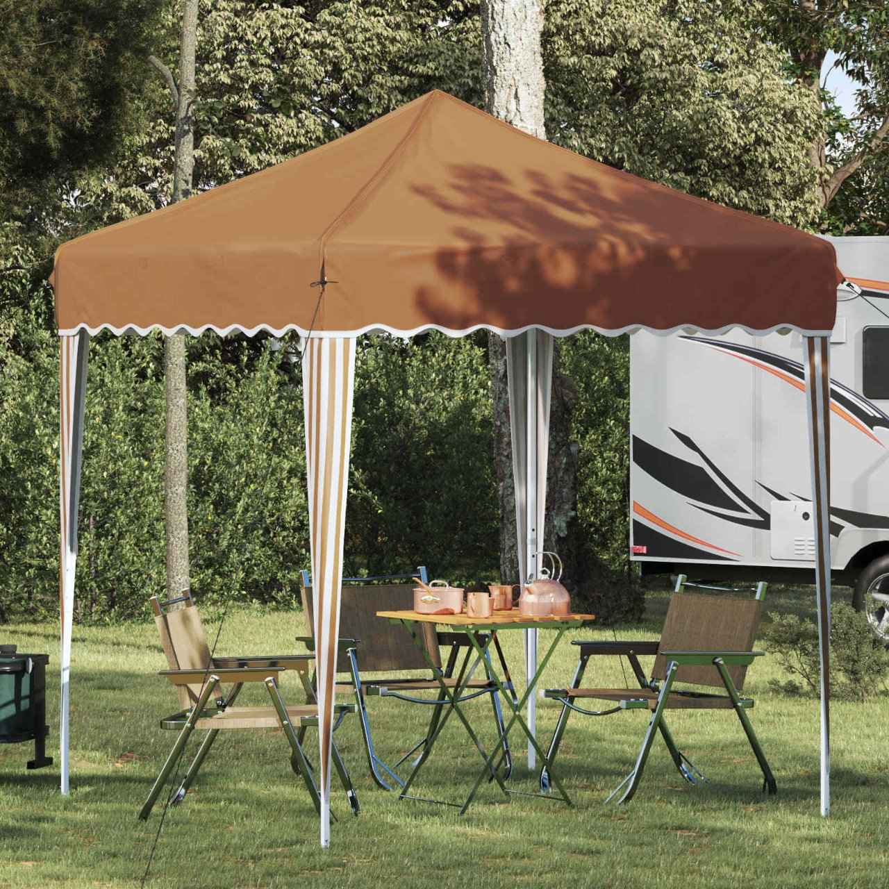vidaXL Pop-up Feesttent Crème 195 x 195 x 245 cm Oxford Stof