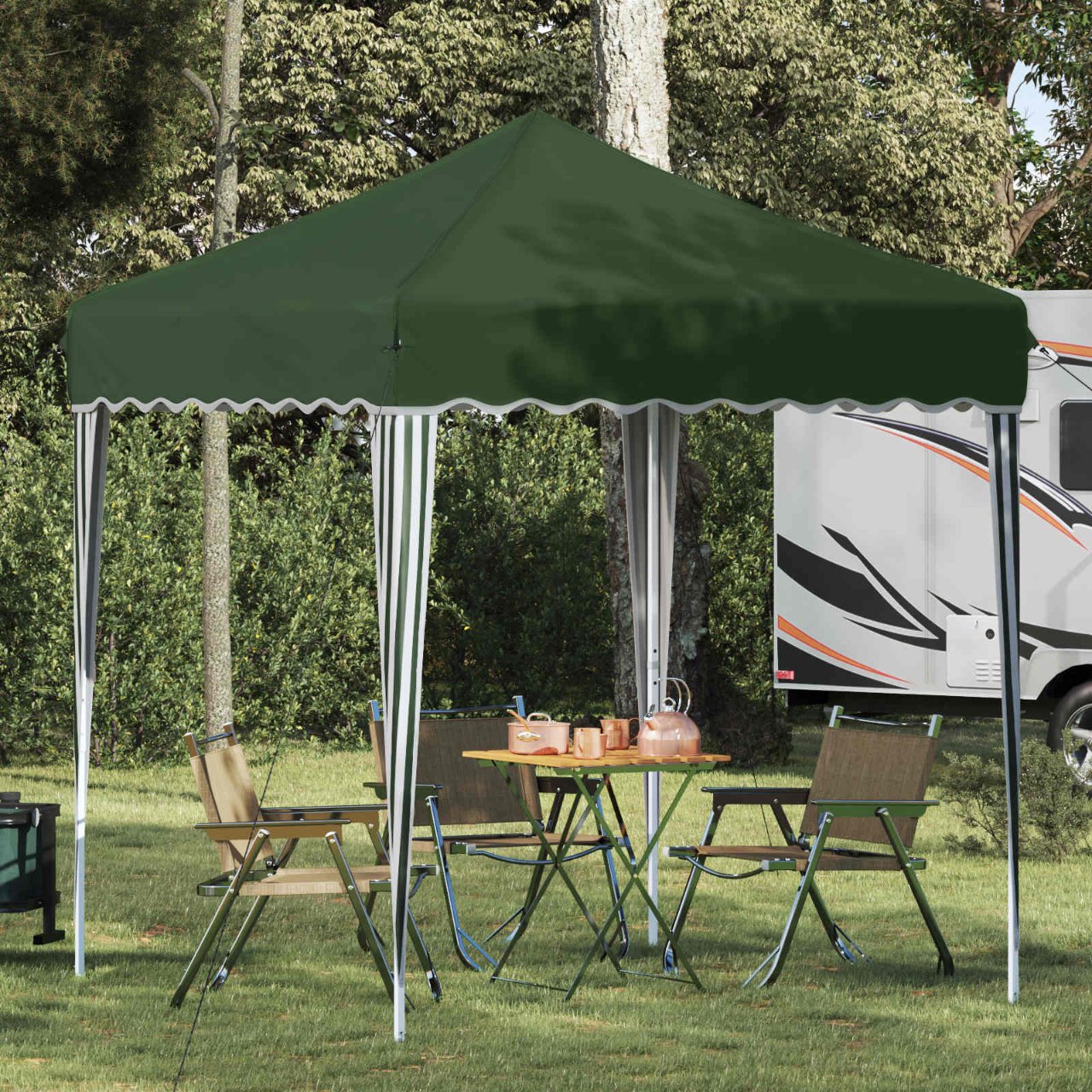 vidaXL Pop-up Feesttent Crème 195 x 195 x 245 cm Oxford Stof