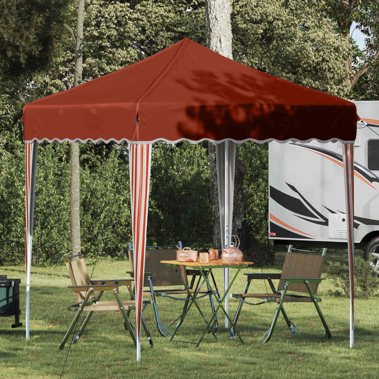 vidaXL Pop-up Feesttent Crème 195 x 195 x 245 cm Oxford Stof