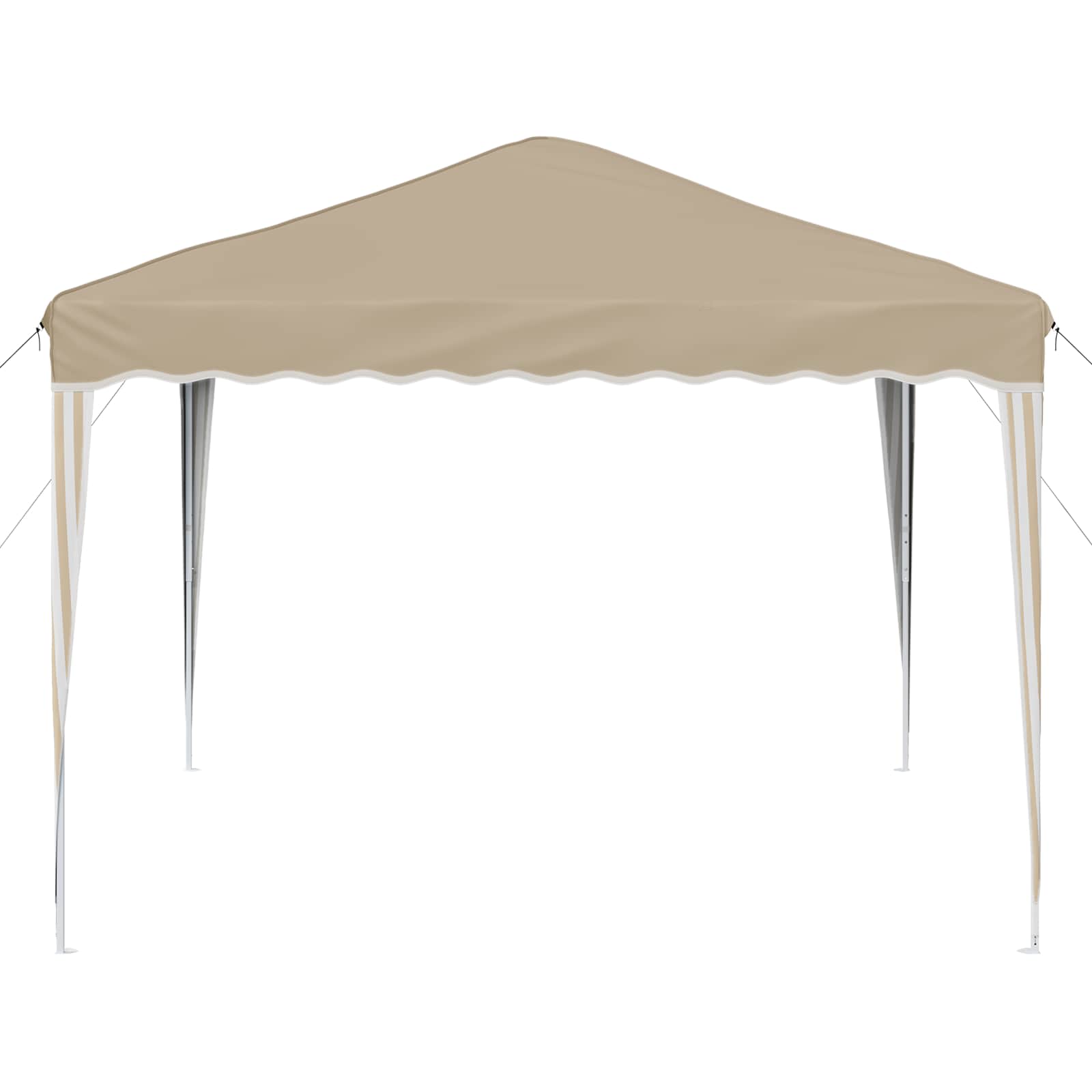 vidaXL Pop-up Feesttent Crème 288 x 288 x 245 cm Oxford Stof