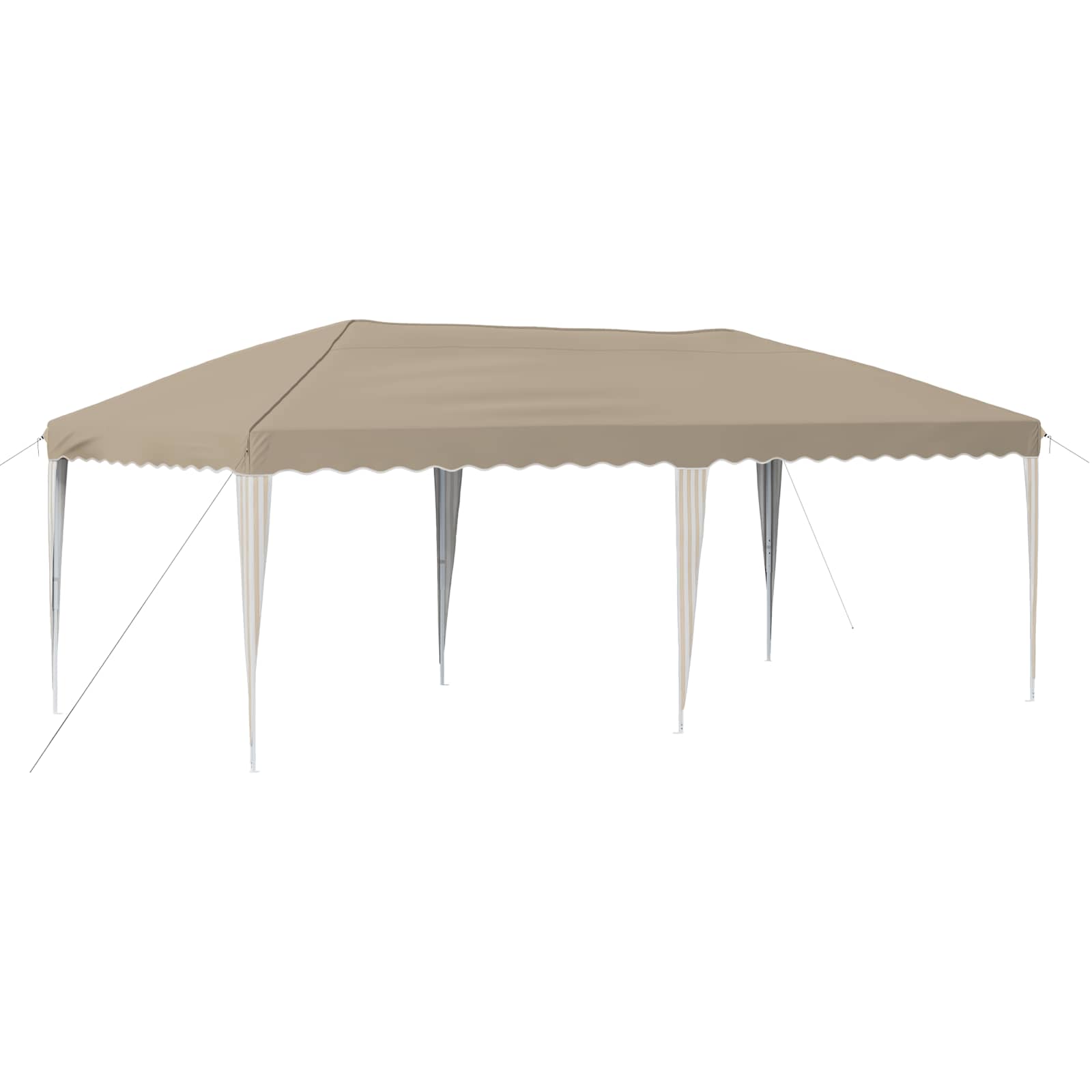 vidaXL Pop-up Feesttent 575 x 288 x 245 cm Crèmekleurig