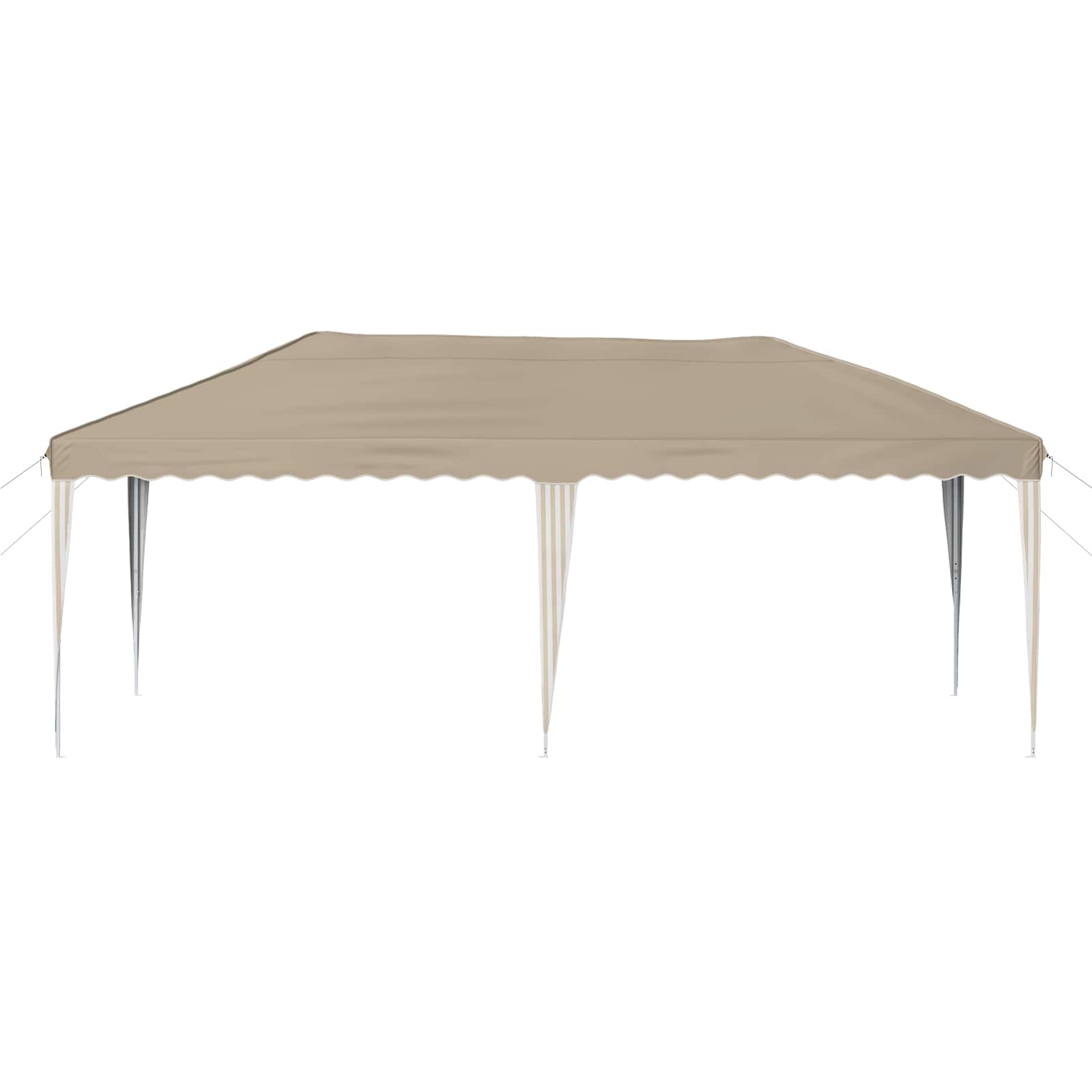 vidaXL Pop-up Feesttent 575 x 288 x 245 cm Crèmekleurig