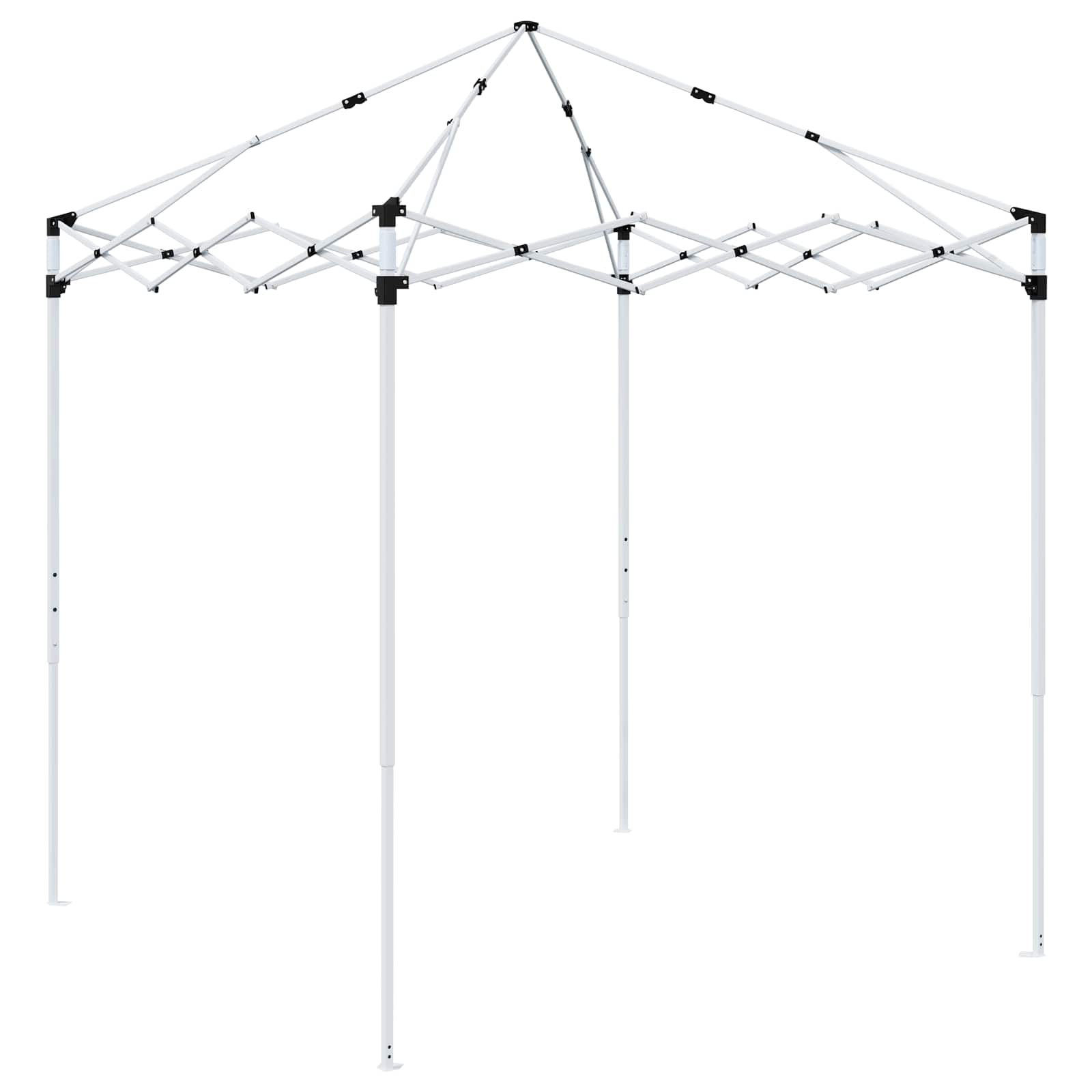 vidaXL Pop-up Feesttent 194 x 194 x 245 cm Crèmekleurig