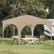 vidaXL Pop-up Feesttent 290 x 290 x 245 cm Crèmekleurig