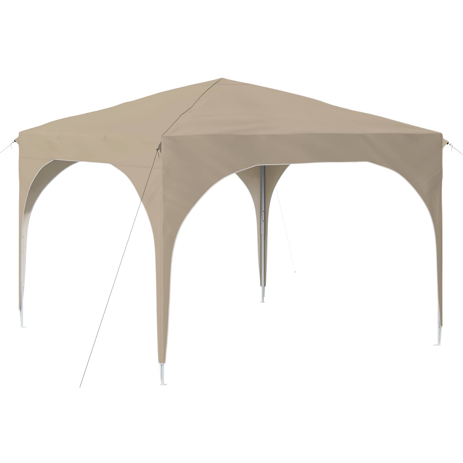 vidaXL Pop-up Feesttent 290 x 290 x 245 cm Crèmekleurig