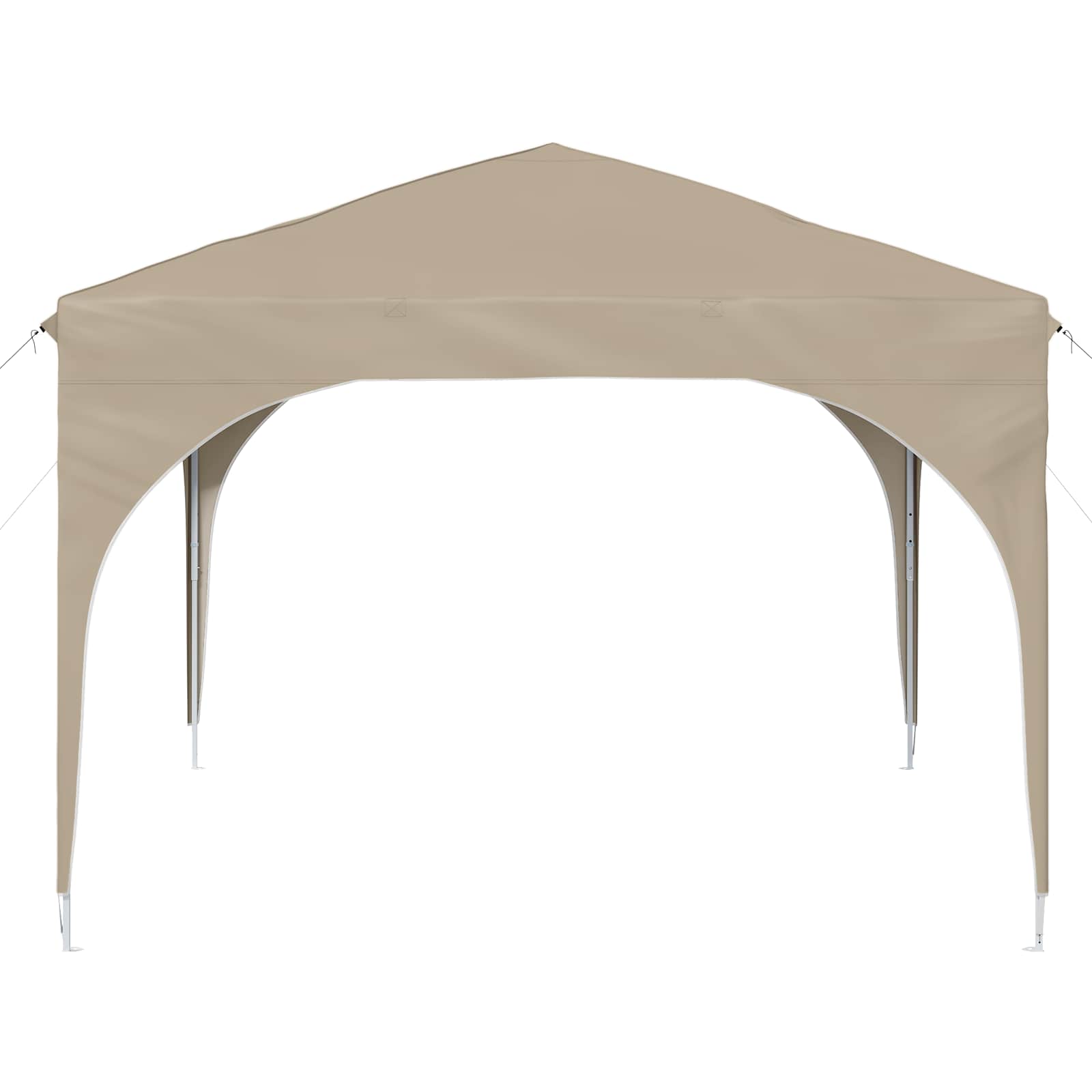vidaXL Pop-up Feesttent 290 x 290 x 245 cm Crèmekleurig