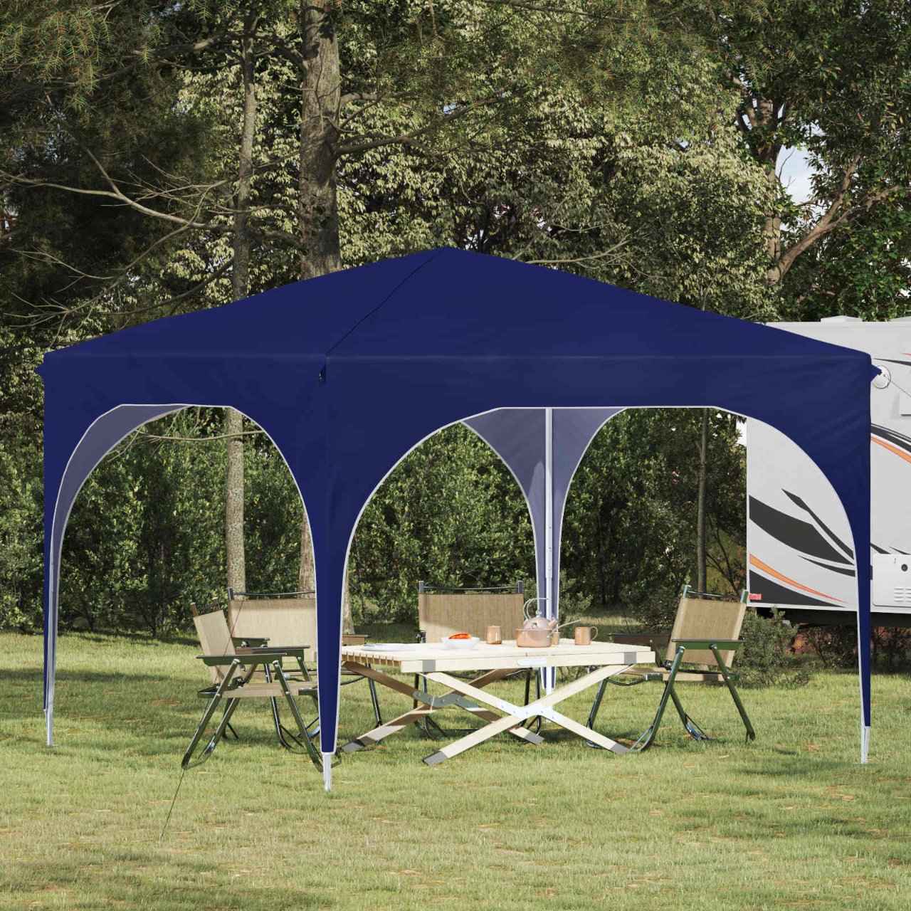 vidaXL Pop-up Feesttent 290 x 290 x 245 cm Crèmekleurig