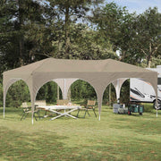 vidaXL Pop-up Feesttent Crème 575 x 288 x 245 cm Oxford Stof