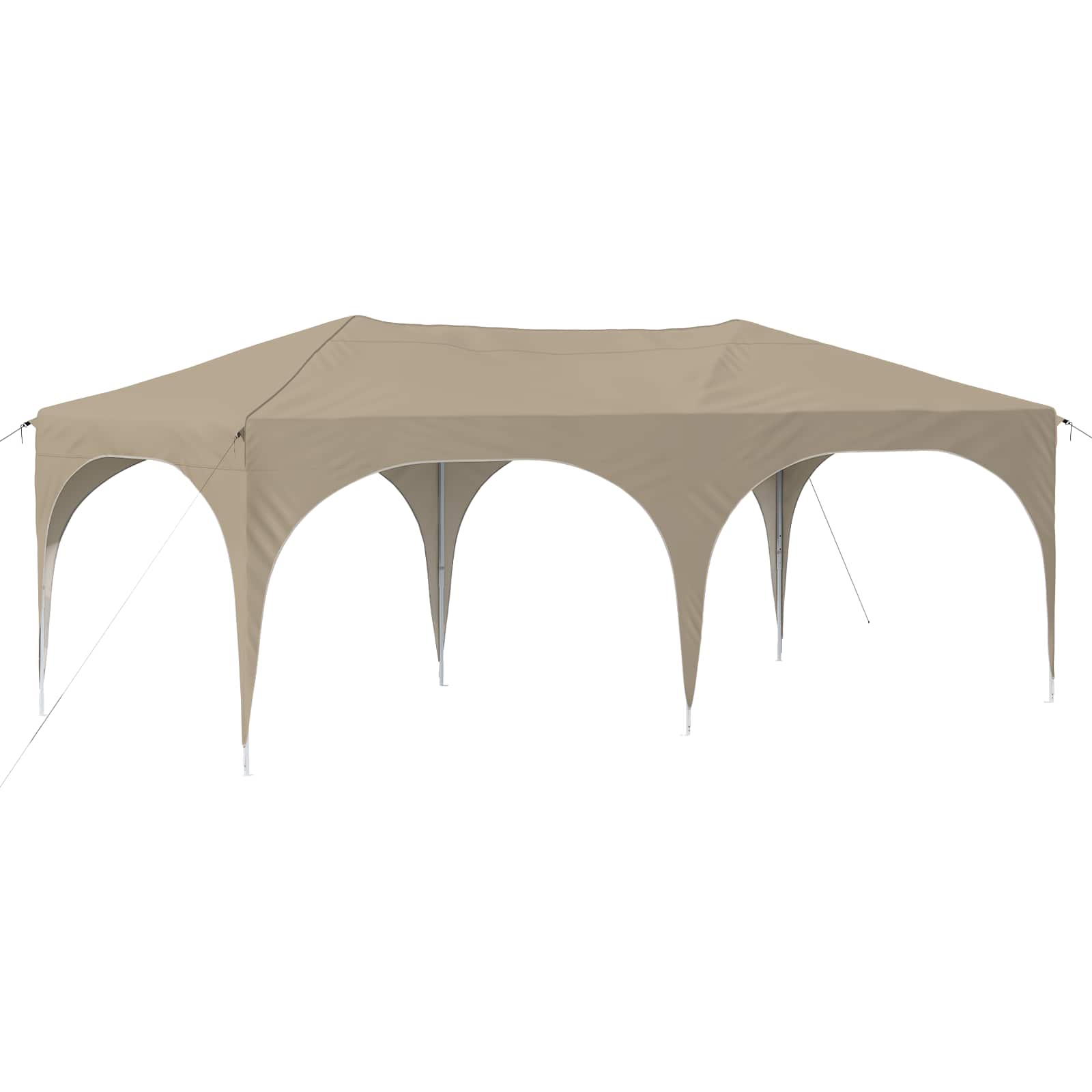 vidaXL Pop-up Feesttent Crème 575 x 288 x 245 cm Oxford Stof
