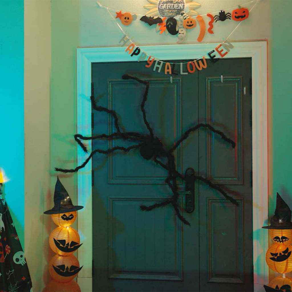 vidaXL Halloween home trainer Versiering 3 pcs Zwart 200 cm