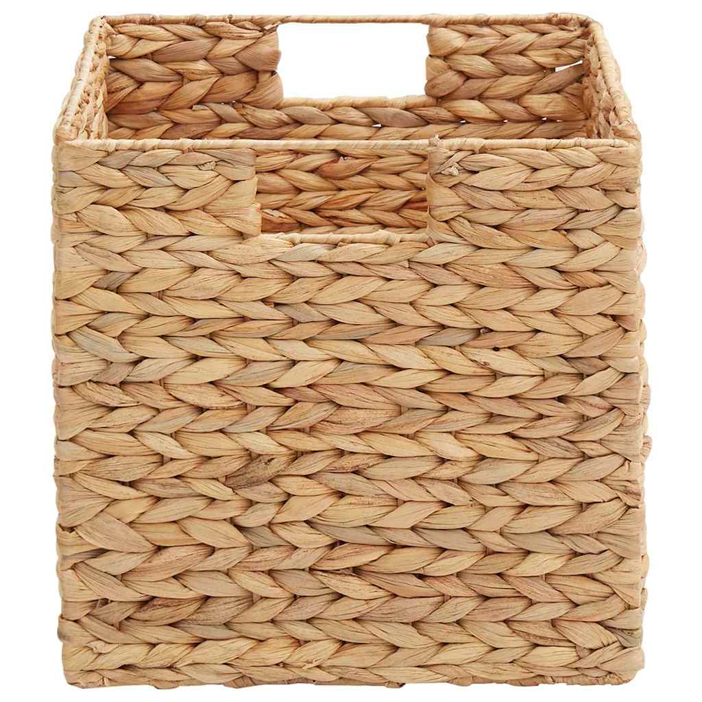 vidaXL Opslagmanden 2 pcs Naturel 35 x 25 x 17 cm Waterhyacint