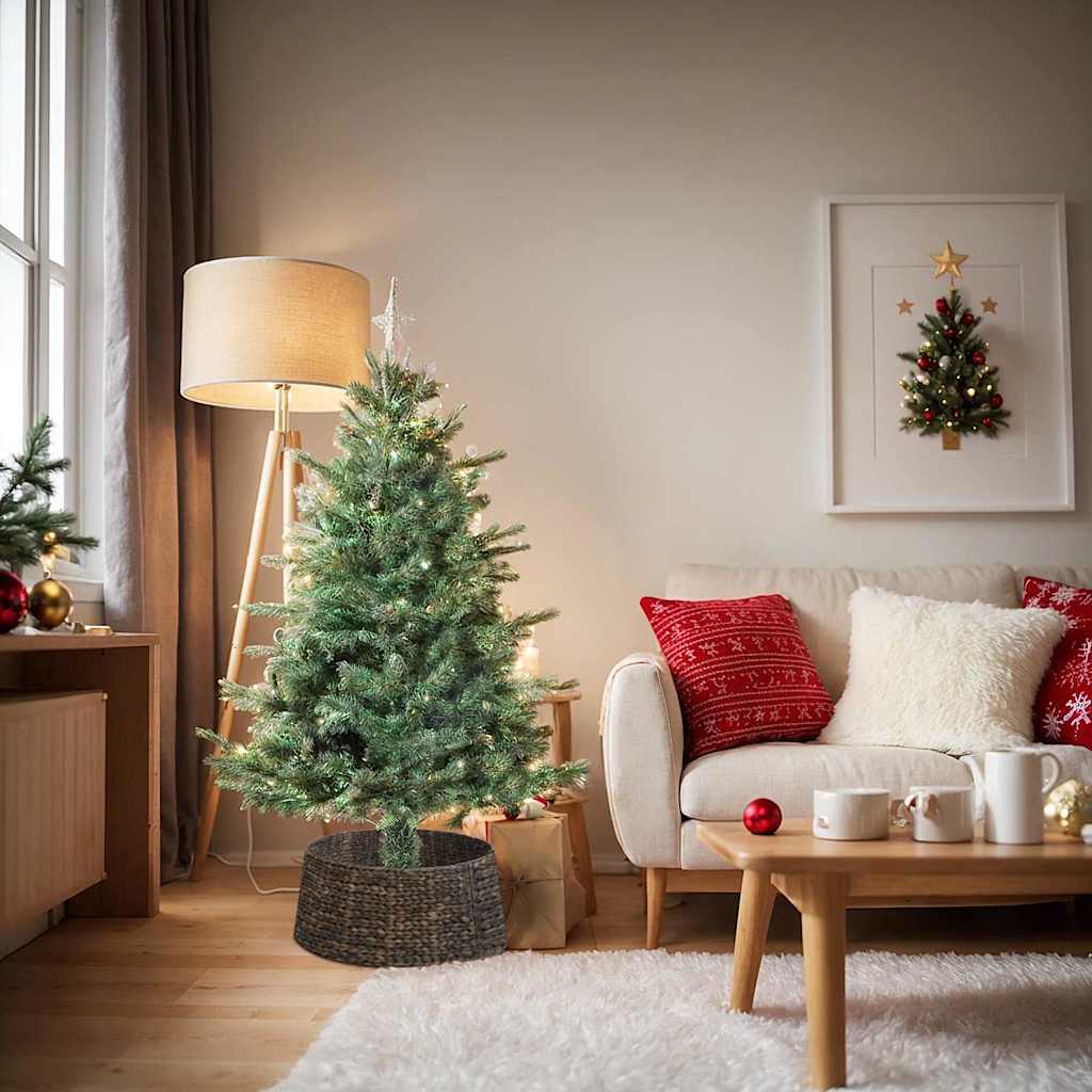 vidaXL Kerstboomkraag Bruin 60 x 60 x 22 cm Waterhyacint