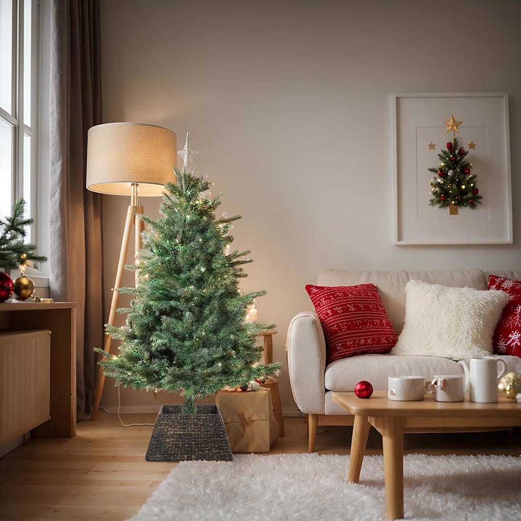 vidaXL Kerstboomkraag Bruin 50 x 50 x 25 cm Waterhyacint
